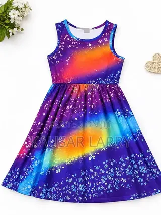 Girls’ Sleeveless Knee-Length Dress