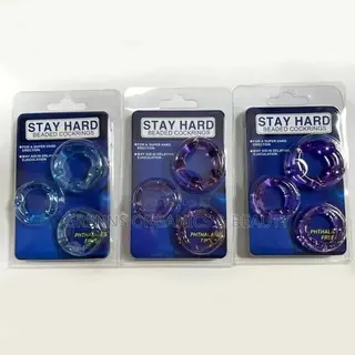 3pieces Set Beaded Cockrings, Ejaculation Erection Helper