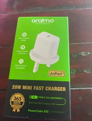 Oraimo Powercube 202 Uk Type 20w Compatible Charger Kit