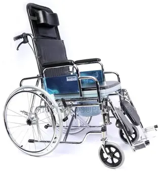 Commode Wheelchair With Longback