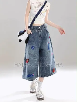 Denstyle Trendy Patchwork Wide-Leg
