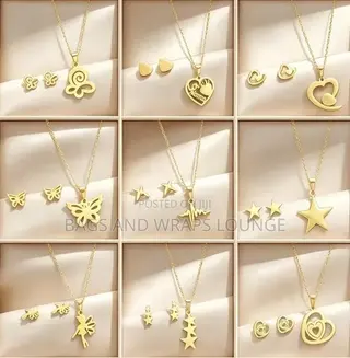 Stainleaa Steel Necklaces and Earrings Set