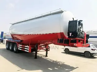 40 M3 CBM Bulk Cement Powder Tanker Semi Trailer 3 Axles