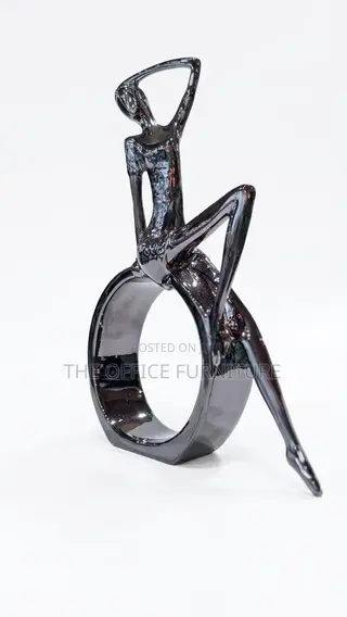 Modern Silver Abstract Lady Sculpture