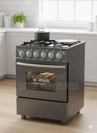 Kitchen Stove With a Built-in Oven