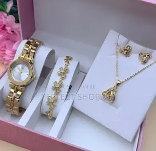 Fashion Dior Watch, Bracelet Necklace Set for Women