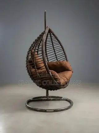 Luxury Indoor/Outdoor Hanging Egg Swing Chair With Heavy-Duty Stand