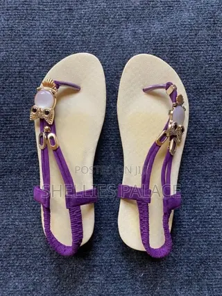 Women's Gem Stone Flat Sandals Shoes Bohemian Summer Beach