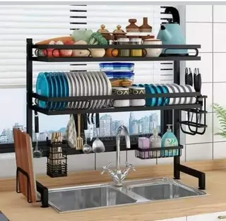 Double Layer Kitchen Rack