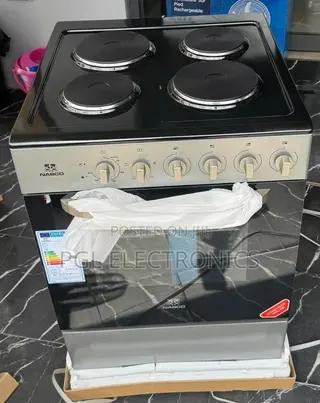 Nasco 60cm by 60cm 4 Burner Electric Cooker and Oven and Grill. Promo