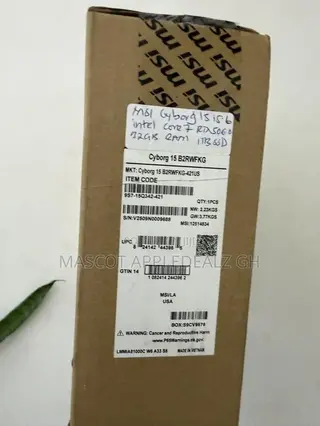 New Laptop MSI Cyborg 15 32GB Intel Core 7 SSD 1T