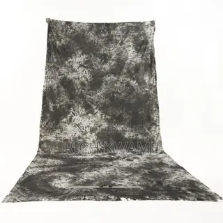 Grey White Tie Dye Photo Video Backdrop Background (4.75 by 9 Feet)