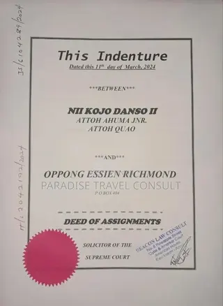 Land Document for Visa Application