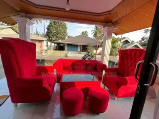 Luxury Red Velvet Sofa Set for Sale