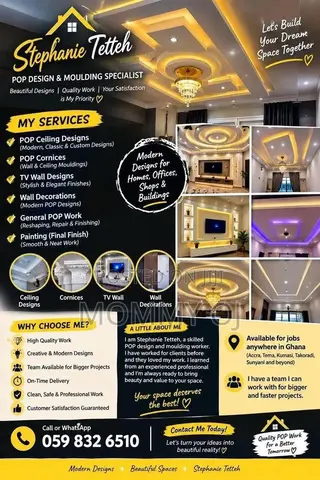 Professional POP Ceiling Designer & Installer in Ghana