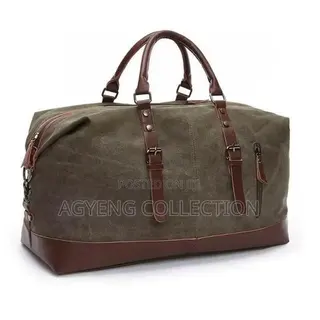 Genuine Leather Unisex Duffle Bag