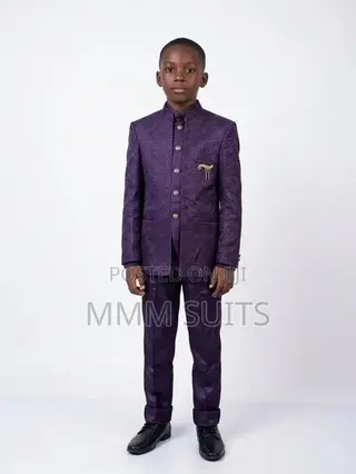 Quality 2-Piece Political Children Boys Suit Available in Mauve