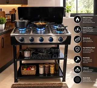5 Burner Stove With Stand