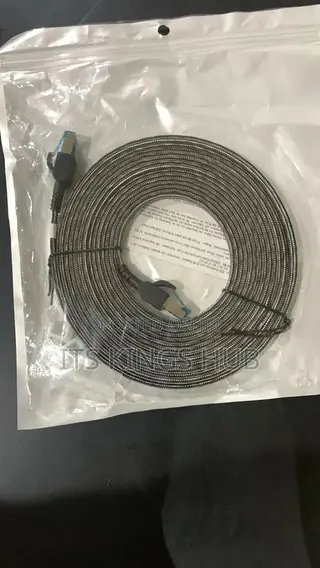 Cat 8 Flat Braided Ethernet LAN Cable – High Speed -5m