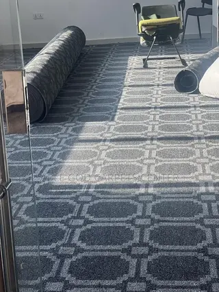 Office and Room Thick Woolen Carpet / Design Gray Carpets
