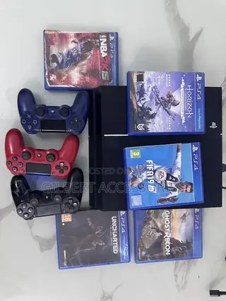 PS4 Standard Used With 3 Games Installed