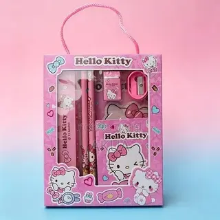 Children’s Stationery Gift Set Box – Hello Kitty Theme With Pencil