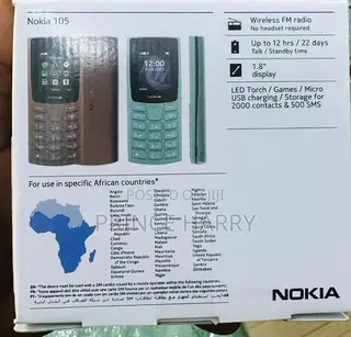 New Nokia 105 Blue