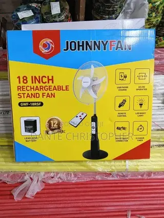 18" Rechargeable Standing Fan