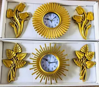 Wall Clock With a Metallic