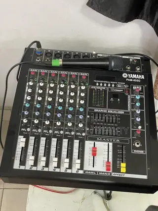 For Rent Yamaha Professional Sound Mixing Console PAM-6000 and Speaker