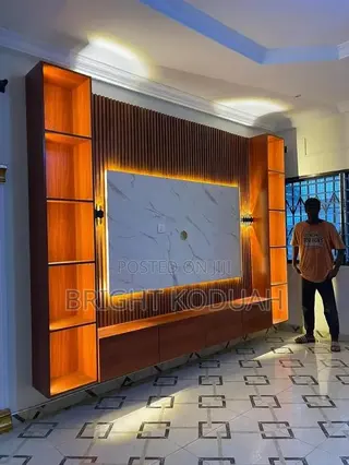 Modern TV Stand and Decor