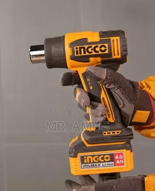 300/580 Degrees Cordless Heat Gun With 6 Accessories Incl. - HGLI20085