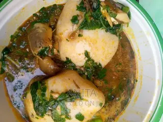 Delicious Banku With Okro Stew