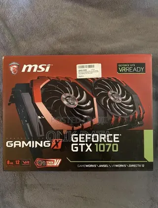 MSI Gaming X Geforce GTX 1070 8GB GDDR5 Graphics Card