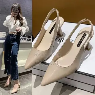 Quality Pointed-Toe Slingback With Coned Heels Style Fast Delivery