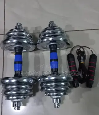 Dumbbell 25kg With Skipping Rope
