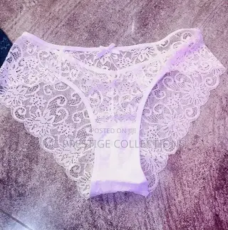 Ladies Sexy White Full Lace Panty - Size L