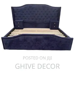 King Size Bed With Two Side Cabinets