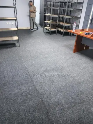 Industrial Plain Gray Carpet for Homes/Churches/Offices