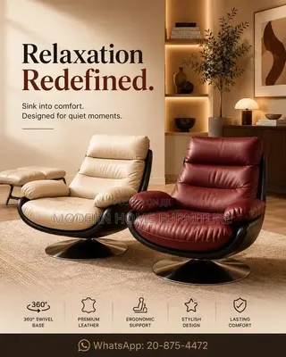 Luxury Red Armchair | Imported | Comfortable Elegant