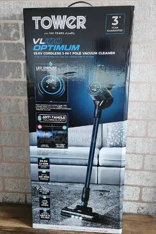 Tower Optimum Cordless 3-in-1 Vacuum Cleaner With 60min Runtime