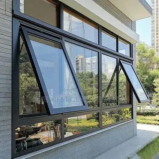 Aluminum Glass Windows, Sliding Doors, Frameless, Stainless