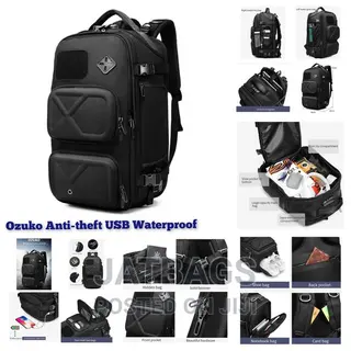 Ozuko Anti-Theft Waterproof Travel Backpack (Free Delivery)