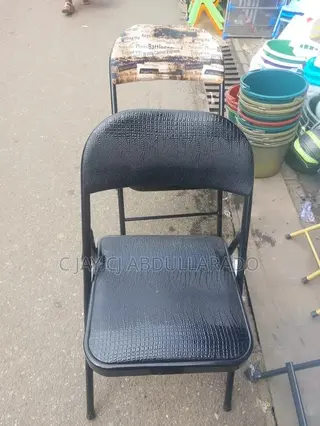 Folding Metal Chair With Design