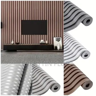 Striped Adhesive Wall Stickers (No Glue Needed)