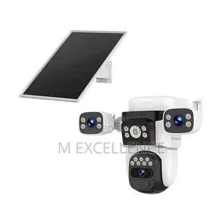 Solar Outdoor 4g 4 Lens Rotation Security Camera