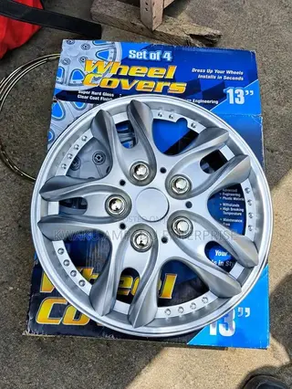 13-Inch Premium Silver Wheel Covers – Set of 4