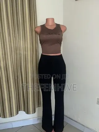 Black Shein Palazzo Pants Thrift