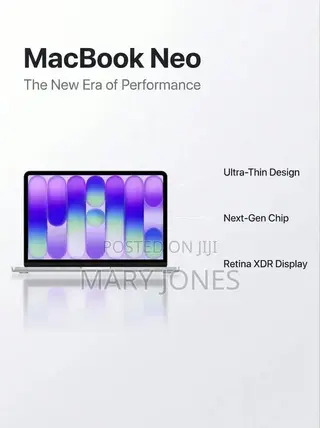 New Laptop Apple MacBook Neo 2026 256GB Intel Core i5 HDD+SSD 512GB