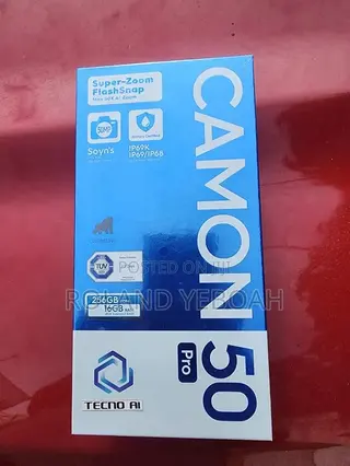 New Tecno Camon 50 Pro 256 GB Black